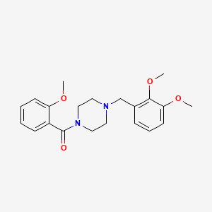 [4-(2,3-Dimethoxybenzyl)piperazin-1-yl]-(2-methoxyphenyl)methanone