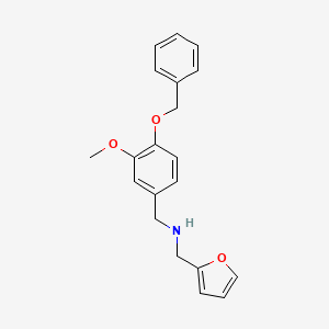 (4-Benzyloxy-3-methoxy-benzyl)-furan-2-ylmethyl-amine