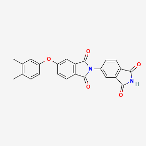 molecular formula C24H16N2O5 B10881252 5-(3,4-dimethylphenoxy)-1'H-2,5'-biisoindole-1,1',3,3'(2'H)-tetrone 