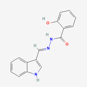 2-hydroxy-N'-(1H-indol-3-ylmethylene)benzohydrazide