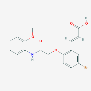 (2E)-3-(5-bromo-2-{2-[(2-methoxyphenyl)amino]-2-oxoethoxy}phenyl)prop-2-enoic acid