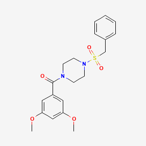 [4-(Benzylsulfonyl)piperazin-1-yl](3,5-dimethoxyphenyl)methanone