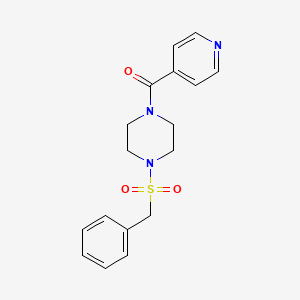 [4-(Benzylsulfonyl)piperazin-1-yl](pyridin-4-yl)methanone