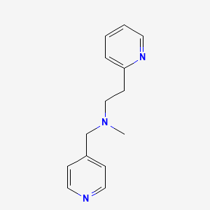 molecular formula C14H17N3 B10881345 N-methyl-2-(pyridin-2-yl)-N-(pyridin-4-ylmethyl)ethanamine 