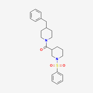 (4-Benzylpiperidin-1-yl)[1-(phenylsulfonyl)piperidin-3-yl]methanone