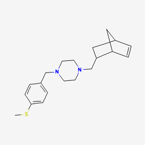 1-(Bicyclo[2.2.1]hept-5-en-2-ylmethyl)-4-[4-(methylsulfanyl)benzyl]piperazine