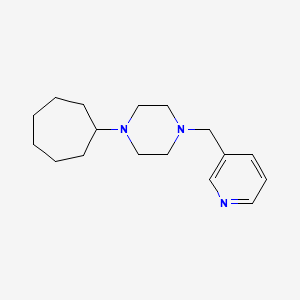 1-Cycloheptyl-4-(3-pyridylmethyl)piperazine