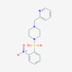 1-[(2-Nitrophenyl)sulfonyl]-4-(pyridin-2-ylmethyl)piperazine