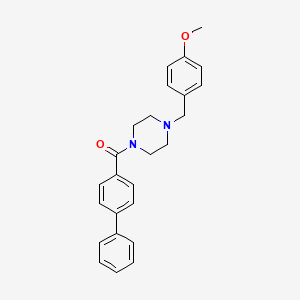 Biphenyl-4-yl[4-(4-methoxybenzyl)piperazin-1-yl]methanone