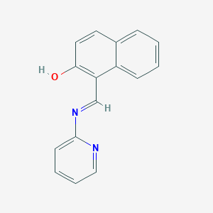 molecular formula C16H12N2O B10881454 Naphthalene-2-ol, 1-(2-pyridyliminomethyl)- 