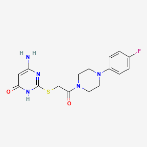 6-amino-2-({2-[4-(4-fluorophenyl)piperazin-1-yl]-2-oxoethyl}sulfanyl)pyrimidin-4(1H)-one