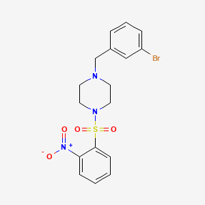 1-(3-Bromobenzyl)-4-[(2-nitrophenyl)sulfonyl]piperazine