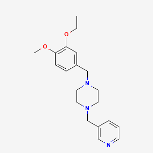 1-(3-Ethoxy-4-methoxybenzyl)-4-(pyridin-3-ylmethyl)piperazine