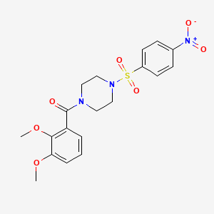 (2,3-Dimethoxyphenyl){4-[(4-nitrophenyl)sulfonyl]piperazin-1-yl}methanone