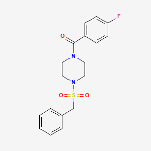 [4-(Benzylsulfonyl)piperazin-1-yl](4-fluorophenyl)methanone