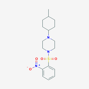 1-(4-Methylcyclohexyl)-4-[(2-nitrophenyl)sulfonyl]piperazine