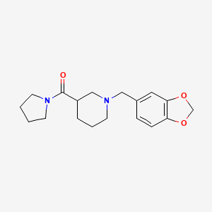 [1-(1,3-Benzodioxol-5-ylmethyl)piperidin-3-yl](pyrrolidin-1-yl)methanone