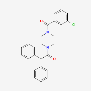 1-{4-[(3-Chlorophenyl)carbonyl]piperazin-1-yl}-2,2-diphenylethanone