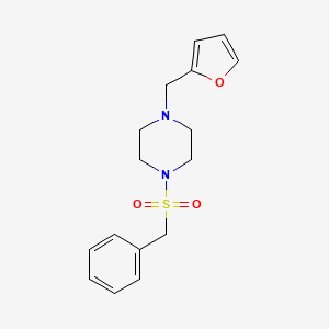 molecular formula C16H20N2O3S B10881697 1-(Benzylsulfonyl)-4-(furan-2-ylmethyl)piperazine 