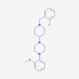 1-[1-(2-Fluorobenzyl)piperidin-4-yl]-4-(2-methoxyphenyl)piperazine