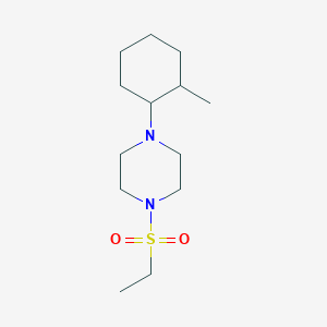 molecular formula C13H26N2O2S B10881720 1-(Ethylsulfonyl)-4-(2-methylcyclohexyl)piperazine 