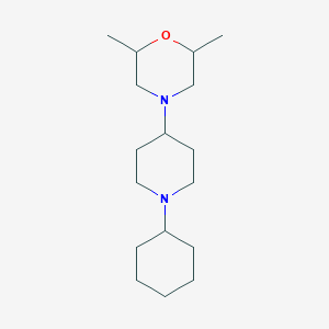 4-(1-Cyclohexylpiperidin-4-yl)-2,6-dimethylmorpholine