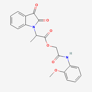 2-[(2-methoxyphenyl)amino]-2-oxoethyl 2-(2,3-dioxo-2,3-dihydro-1H-indol-1-yl)propanoate