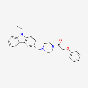 1-{4-[(9-ethyl-9H-carbazol-3-yl)methyl]piperazin-1-yl}-2-phenoxyethanone