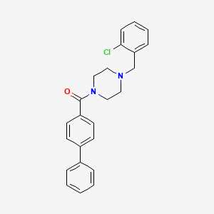 Biphenyl-4-yl[4-(2-chlorobenzyl)piperazin-1-yl]methanone