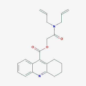 molecular formula C22H24N2O3 B10881800 2-(Diallylamino)-2-oxoethyl 1,2,3,4-tetrahydro-9-acridinecarboxylate 