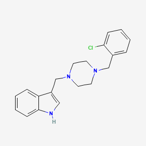 3-{[4-(2-chlorobenzyl)piperazin-1-yl]methyl}-1H-indole