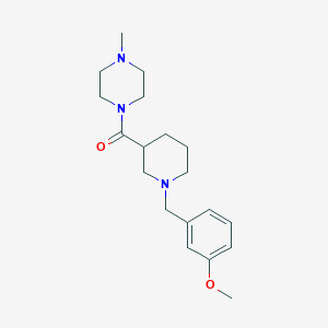 molecular formula C19H29N3O2 B10881825 [1-(3-Methoxybenzyl)piperidin-3-yl](4-methylpiperazin-1-yl)methanone 