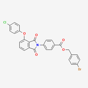 4-bromobenzyl 4-[4-(4-chlorophenoxy)-1,3-dioxo-1,3-dihydro-2H-isoindol-2-yl]benzoate