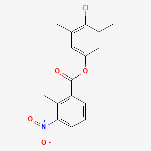 4-Chloro-3,5-dimethylphenyl 2-methyl-3-nitrobenzoate