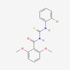 N-[(2-bromophenyl)carbamothioyl]-2,6-dimethoxybenzamide