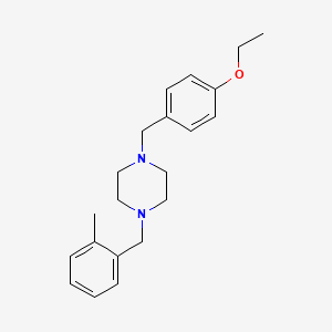 molecular formula C21H28N2O B10881891 1-(4-Ethoxybenzyl)-4-(2-methylbenzyl)piperazine 