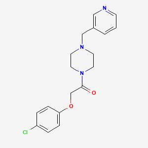 2-(4-Chlorophenoxy)-1-[4-(pyridin-3-ylmethyl)piperazin-1-yl]ethanone