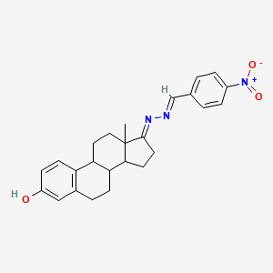 (17E)-17-[(2E)-(4-nitrobenzylidene)hydrazinylidene]estra-1(10),2,4-trien-3-ol