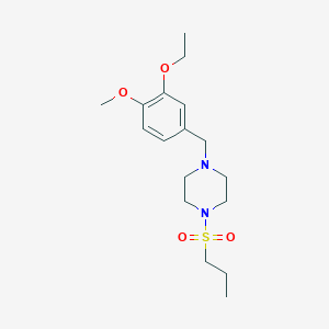 1-(3-Ethoxy-4-methoxybenzyl)-4-(propylsulfonyl)piperazine