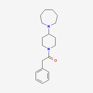 molecular formula C19H28N2O B10881931 1-[4-(Azepan-1-yl)piperidin-1-yl]-2-phenylethanone 