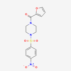 Furan-2-yl{4-[(4-nitrophenyl)sulfonyl]piperazin-1-yl}methanone