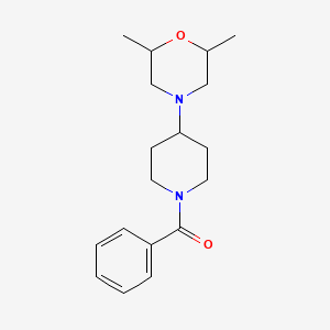 [4-(2,6-Dimethylmorpholin-4-yl)piperidin-1-yl](phenyl)methanone