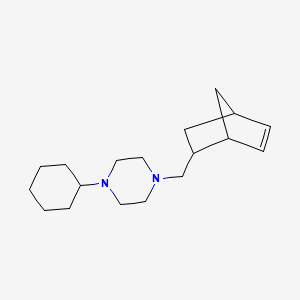 1-(Bicyclo[2.2.1]hept-5-en-2-ylmethyl)-4-cyclohexylpiperazine