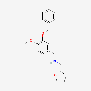 1-[3-(benzyloxy)-4-methoxyphenyl]-N-(tetrahydrofuran-2-ylmethyl)methanamine