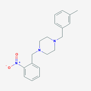 1-(3-Methylbenzyl)-4-(2-nitrobenzyl)piperazine