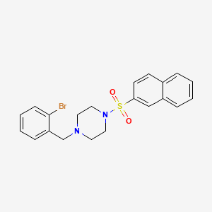 1-(2-Bromobenzyl)-4-(naphthalen-2-ylsulfonyl)piperazine