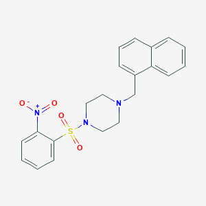 1-(Naphthalen-1-ylmethyl)-4-[(2-nitrophenyl)sulfonyl]piperazine