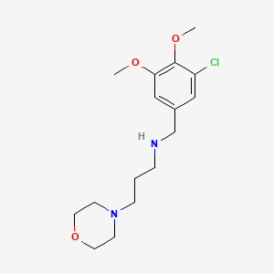 N-(3-chloro-4,5-dimethoxybenzyl)-3-(morpholin-4-yl)propan-1-amine