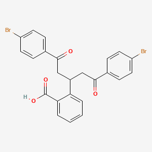 2-[1,5-Bis(4-bromophenyl)-1,5-dioxopentan-3-yl]benzoic acid