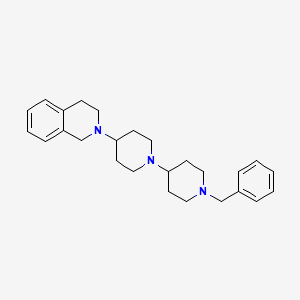 molecular formula C26H35N3 B10882069 1'-benzyl-4-(3,4-dihydroisoquinolin-2(1H)-yl)-1,4'-bipiperidine 